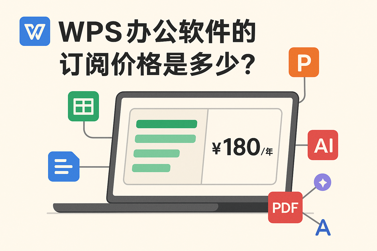 wps办公软件的订阅价格是多少？
