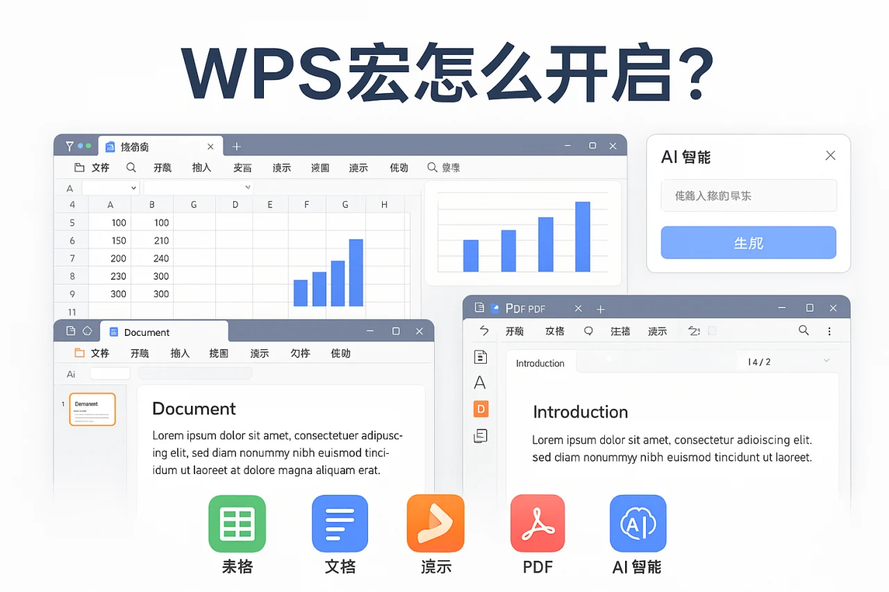 wps宏怎么开启？