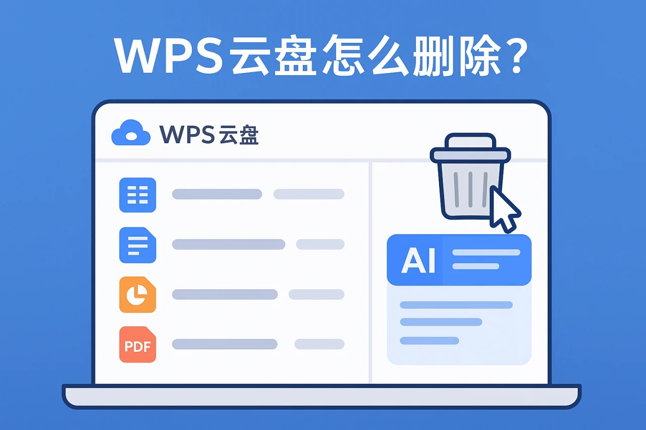 WPS云盘怎么删除？
