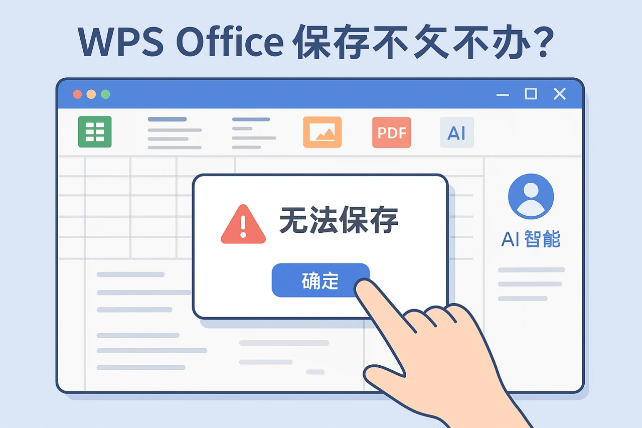 wps office保存不了怎么办?