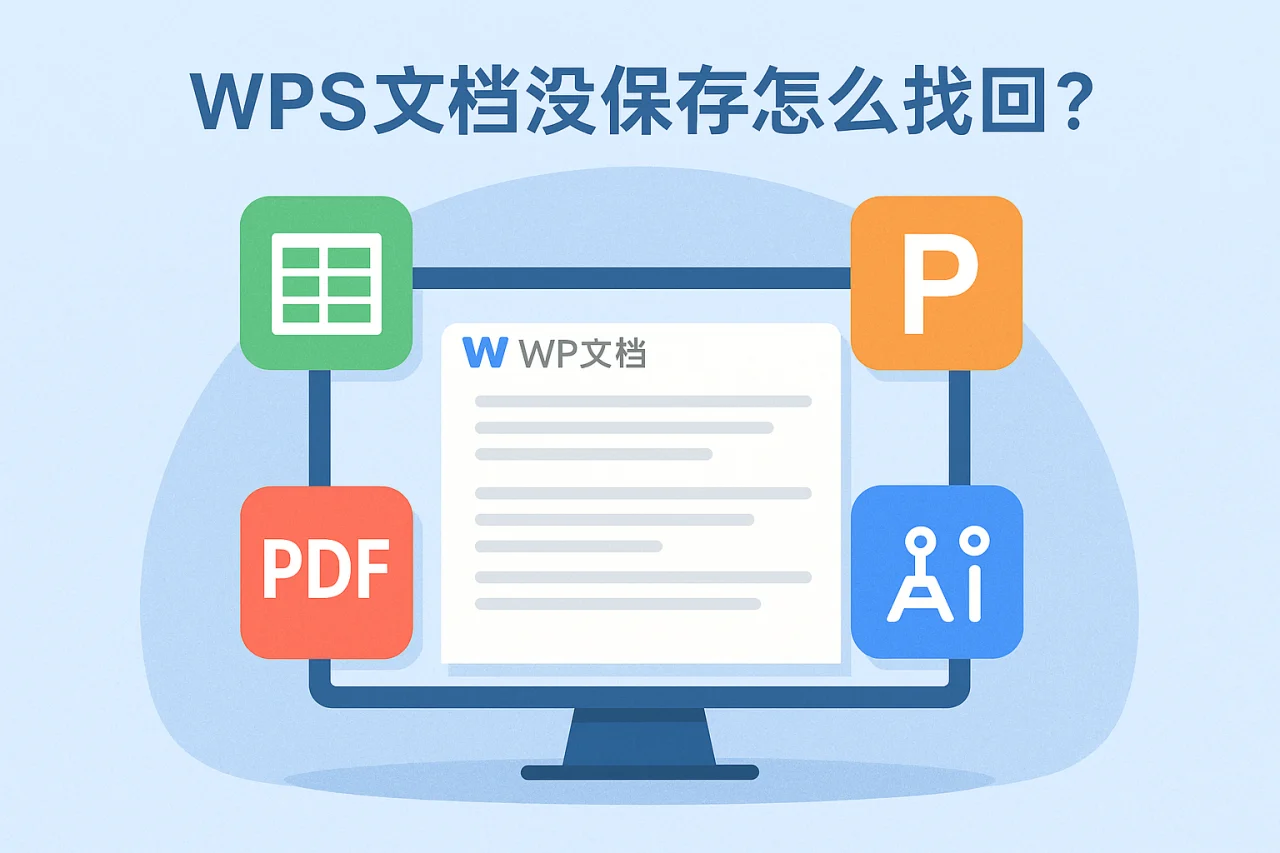 wps文档没保存怎么找回?