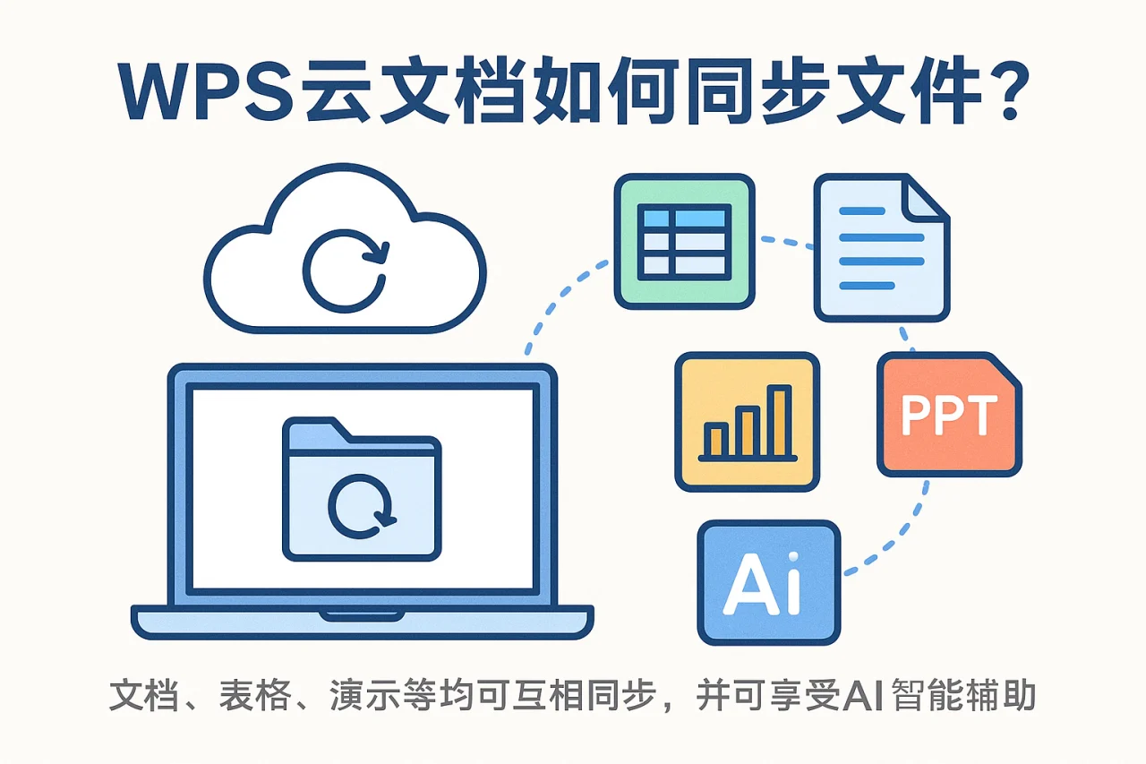 WPS云文档如何同步文件？