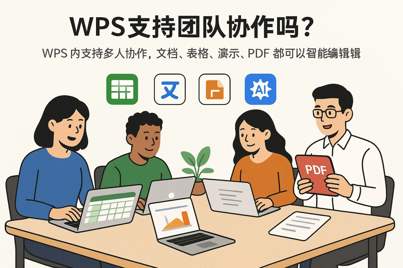 WPS支持团队协作吗？