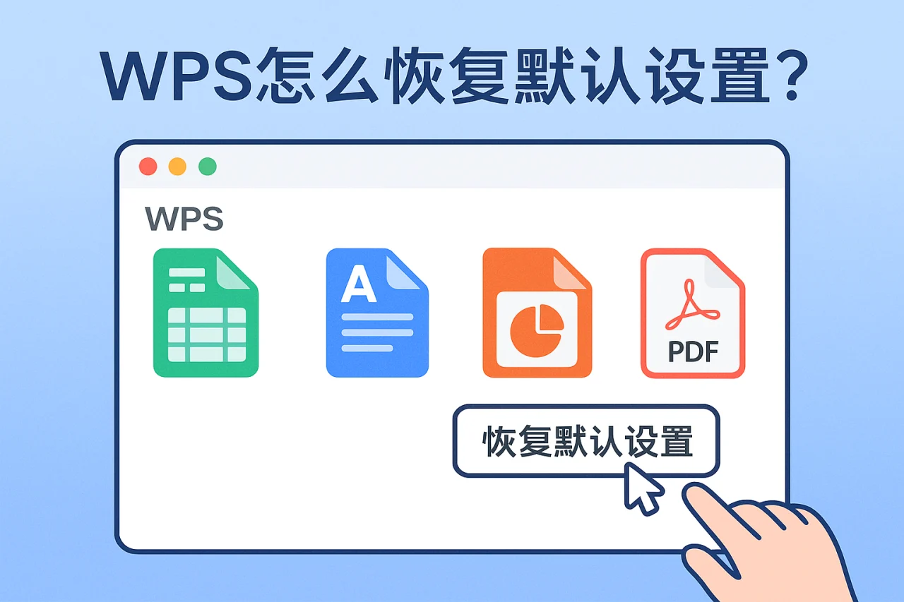 WPS怎么恢复默认设置?