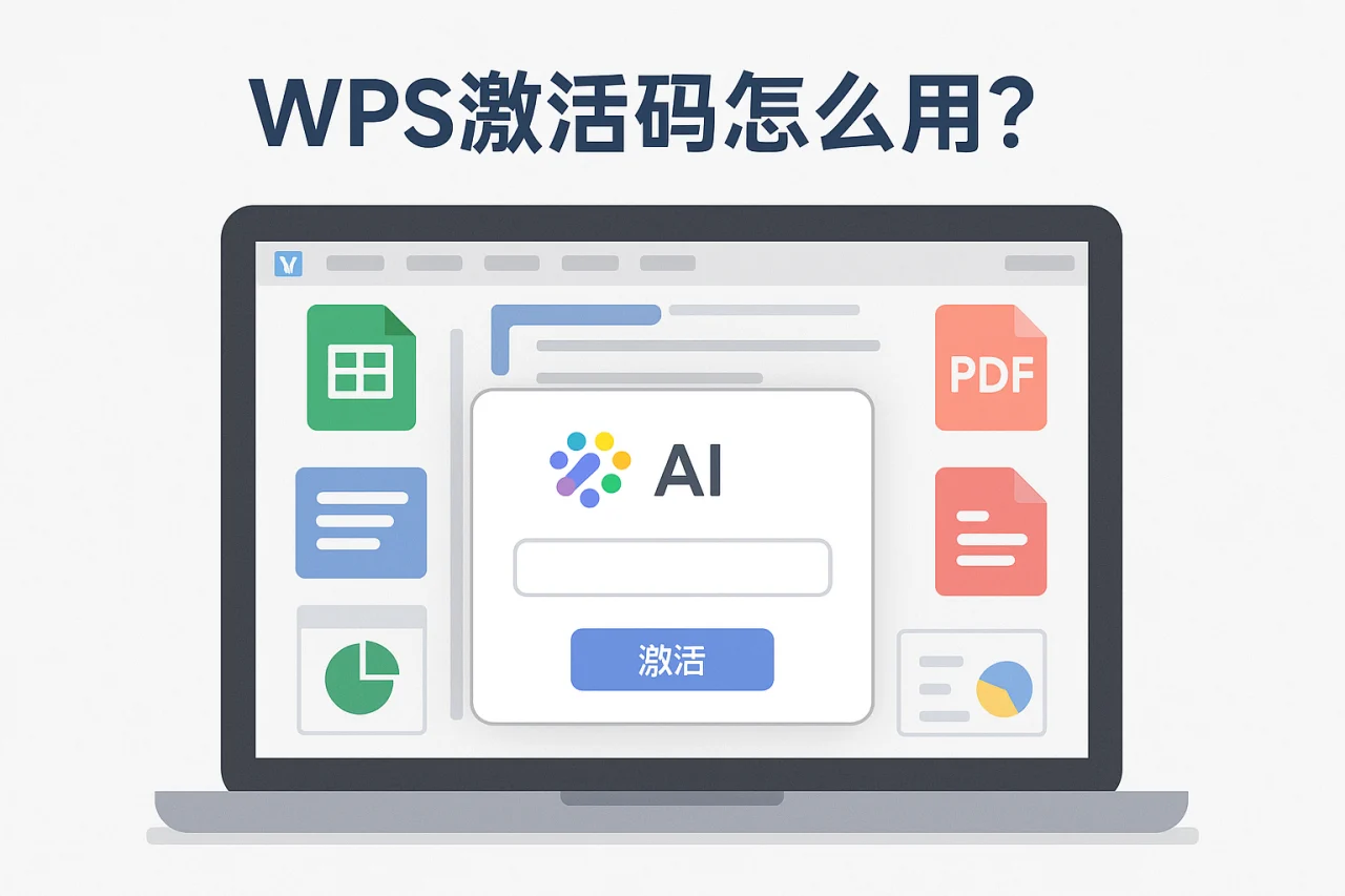 WPS激活码怎么用？