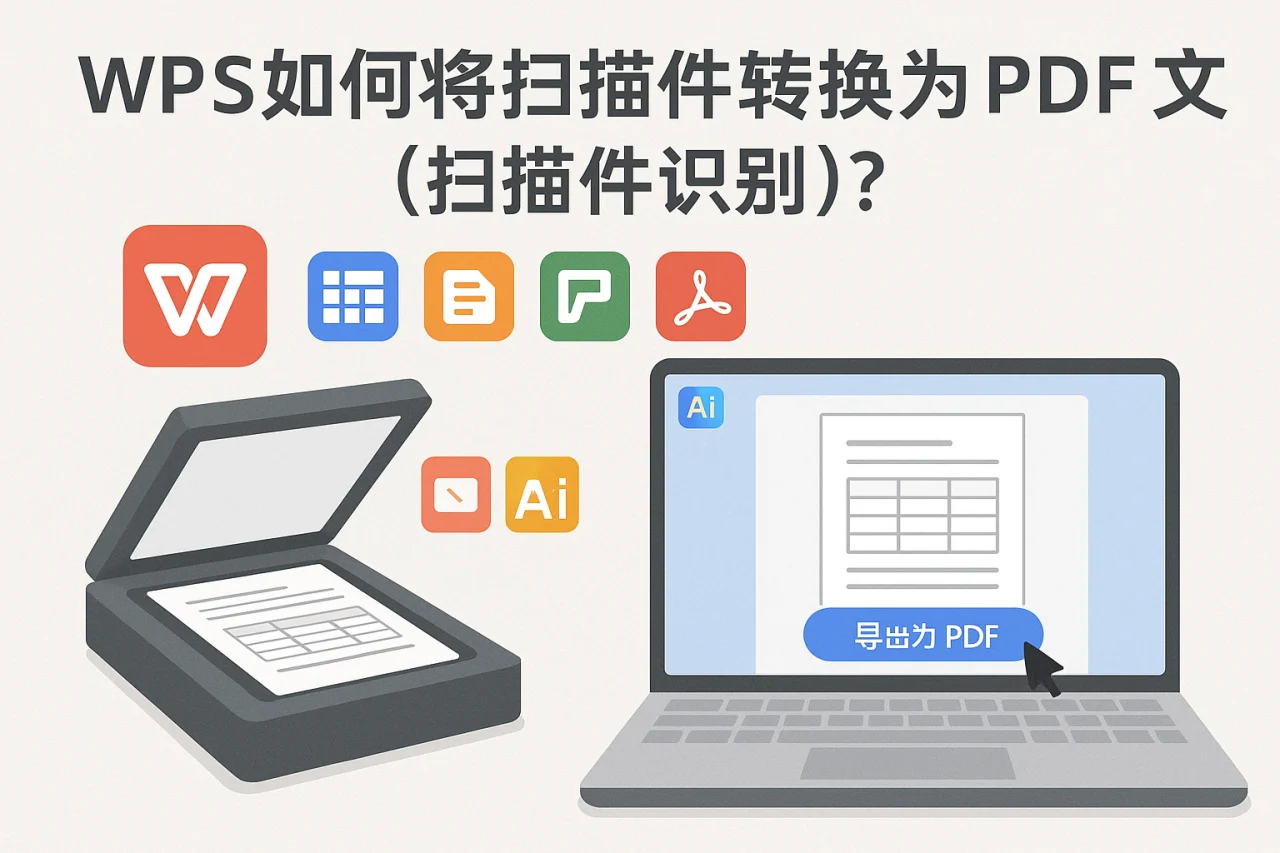 WPS如何将扫描件转换为PDF文件(扫描件识别)?