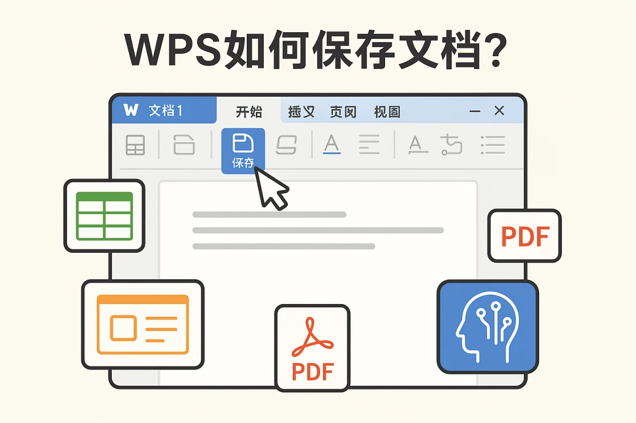 WPS如何保存文档?