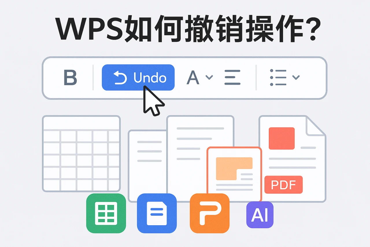 WPS如何撤销操作？