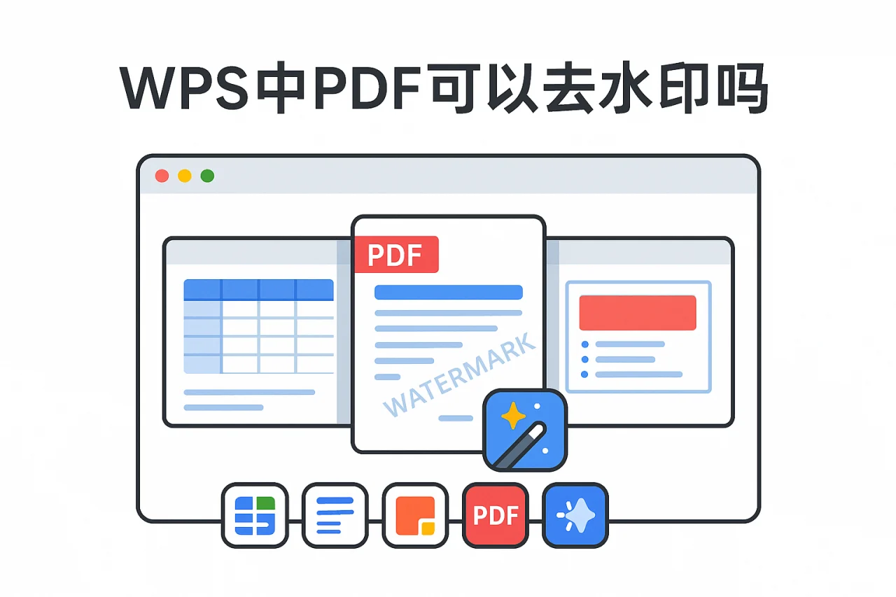 WPS中PDF可以去水印吗