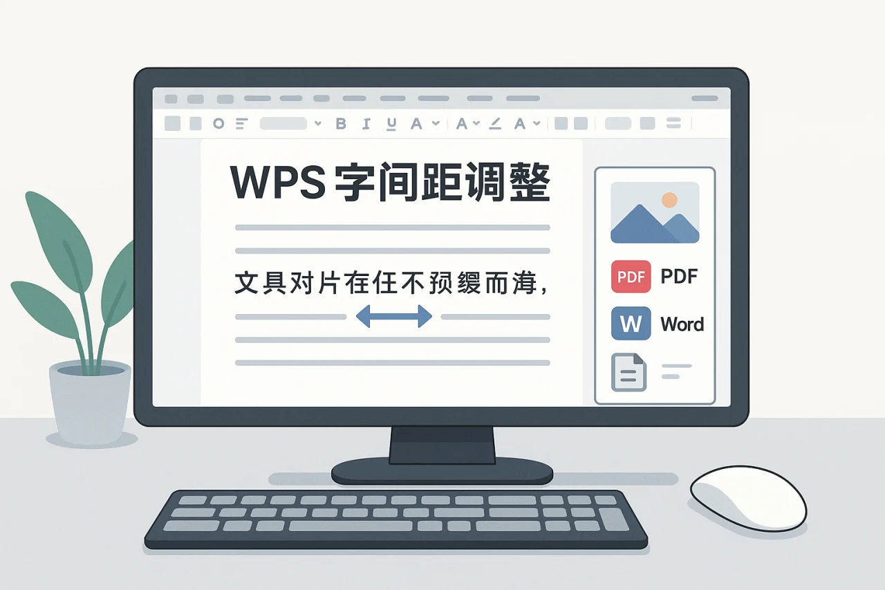 WPS字间距调整