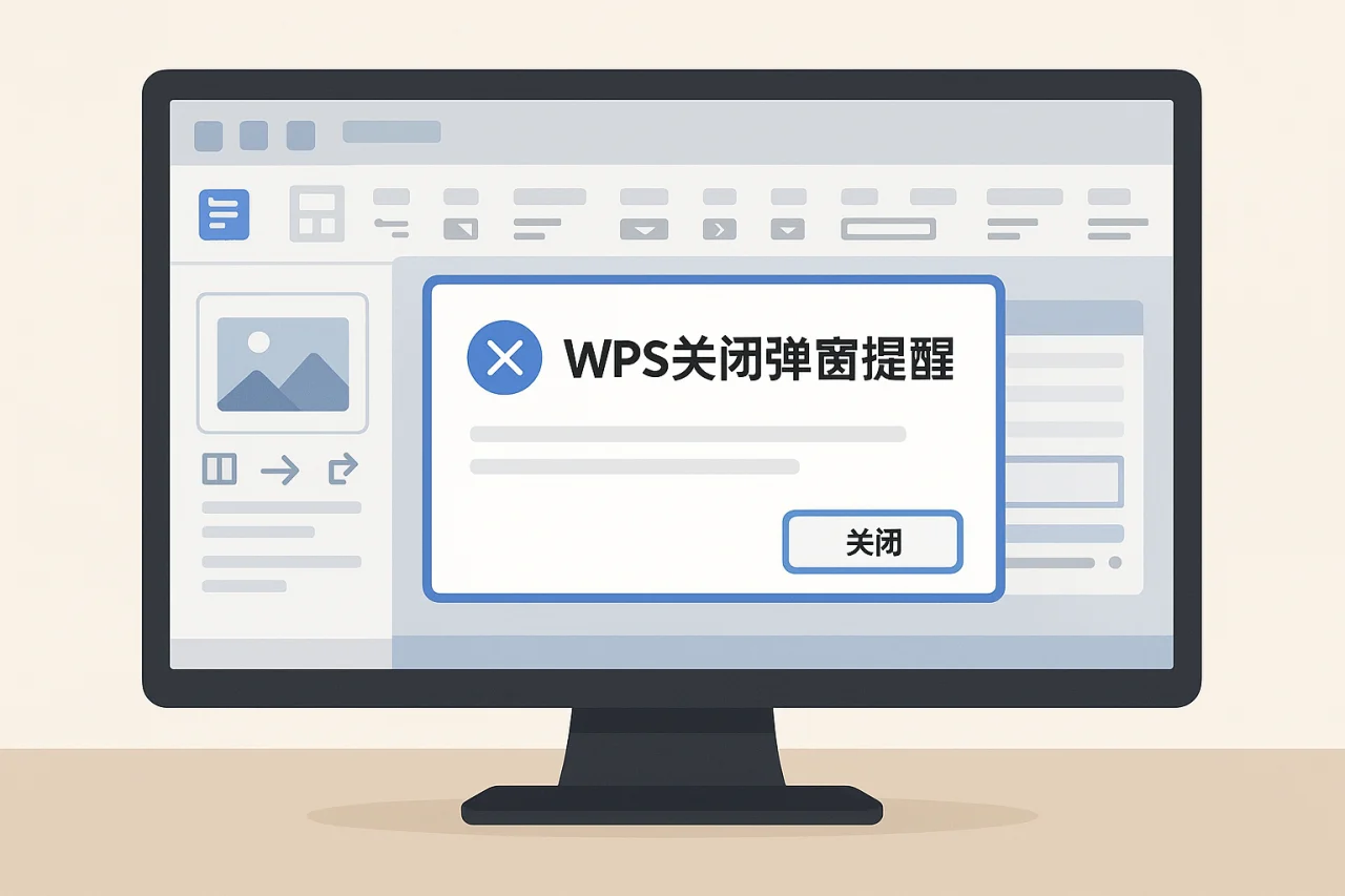 WPS关闭弹窗提醒