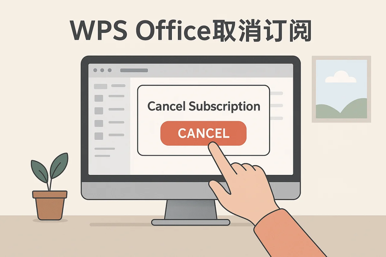 WPS Office取消订阅