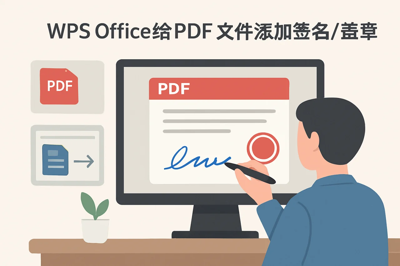 WPS Office给PDF文件添加签名/盖章