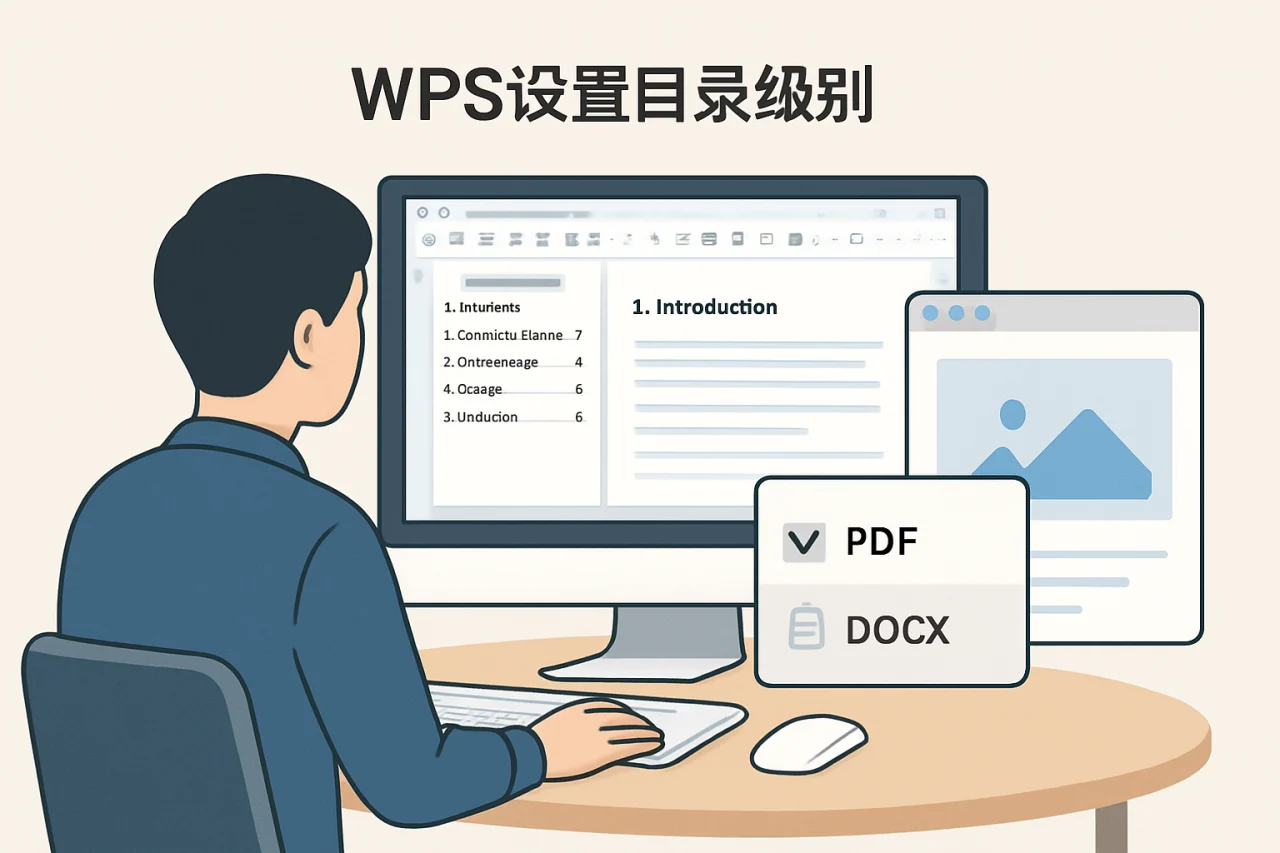 WPS设置目录级别