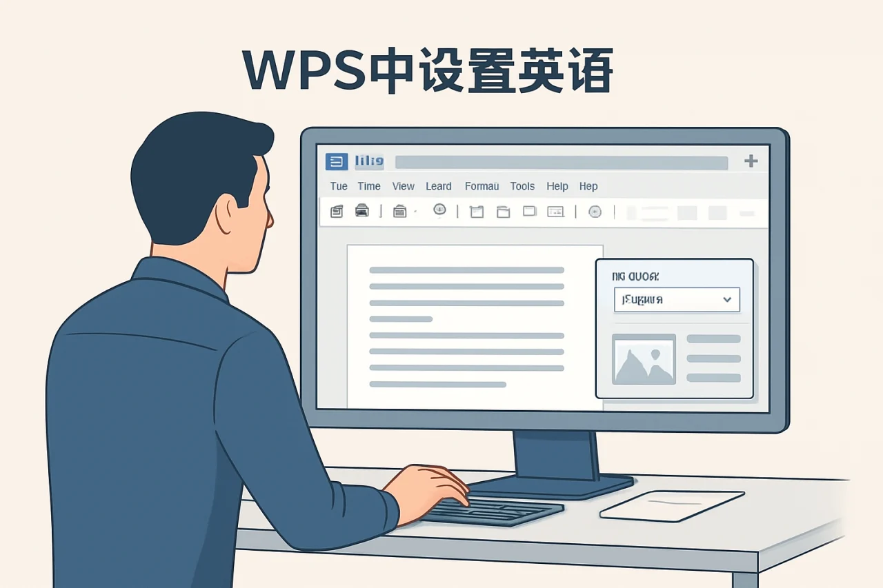WPS中设置英语