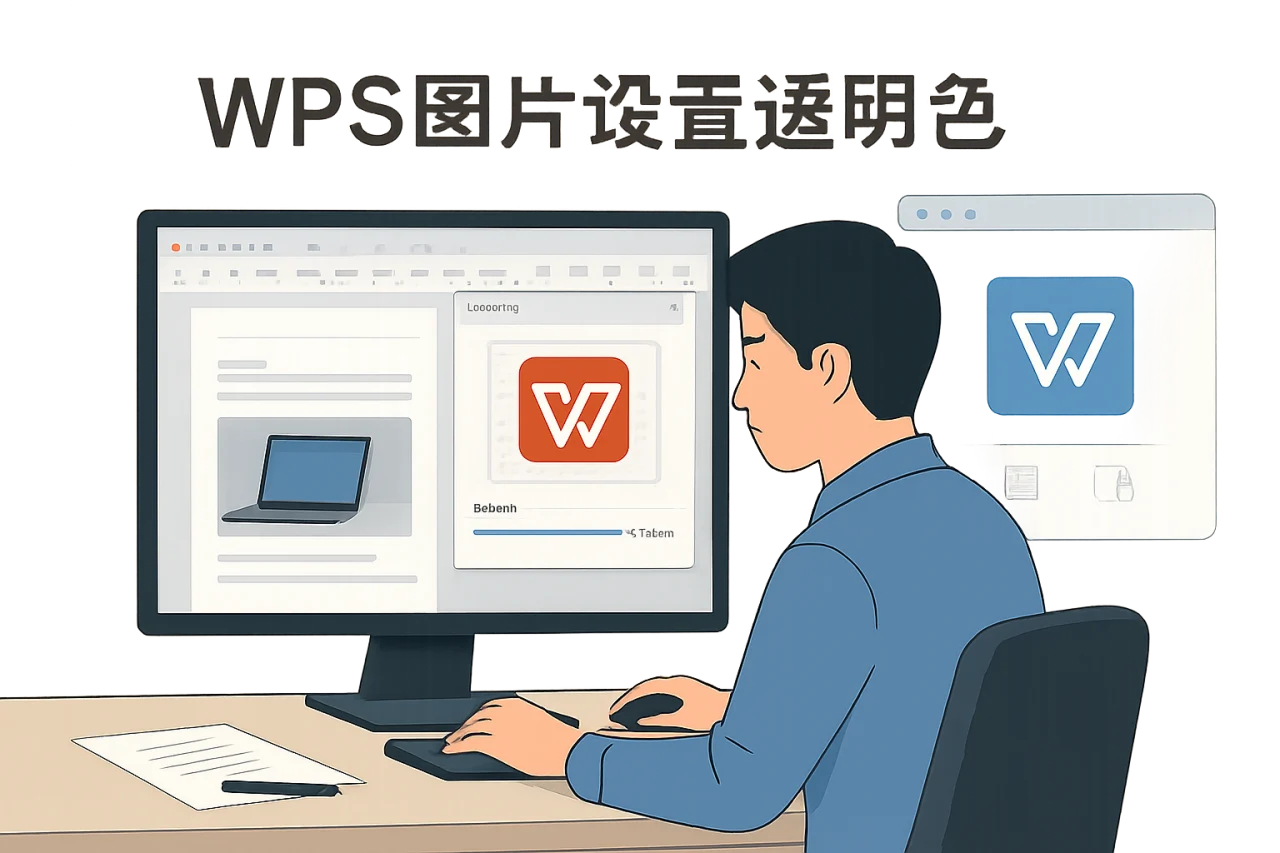 WPS图片设置透明色