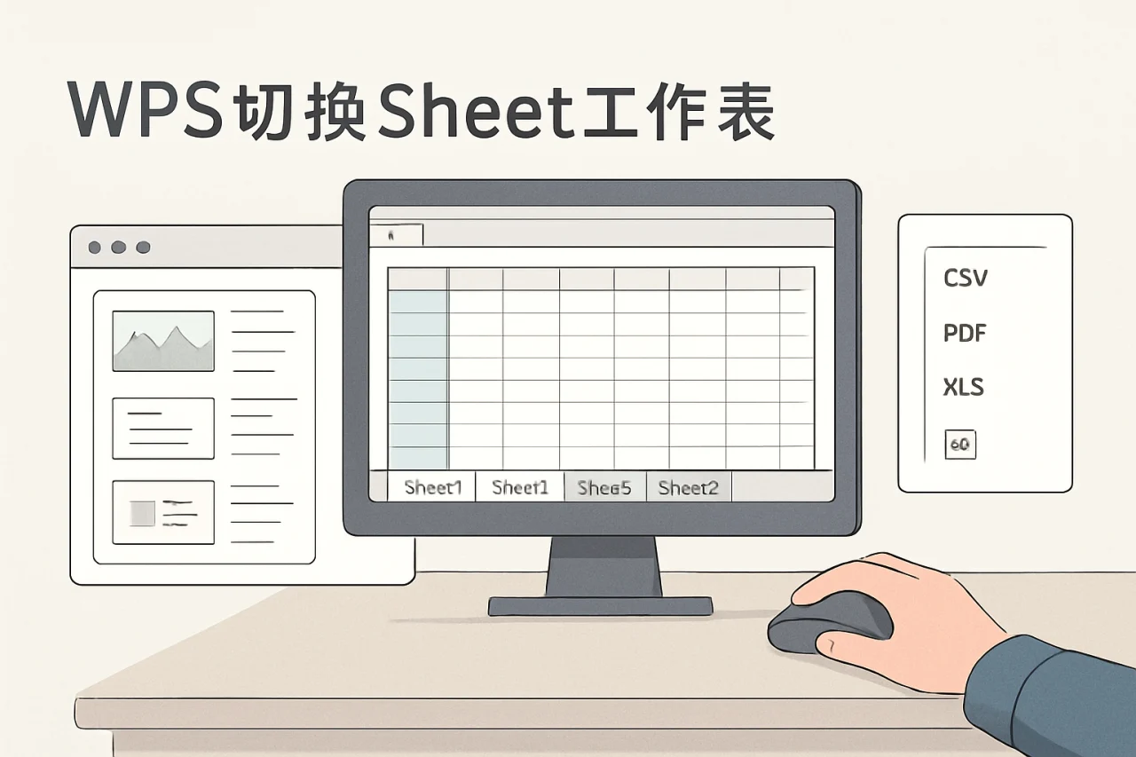 WPS切换Sheet工作表
