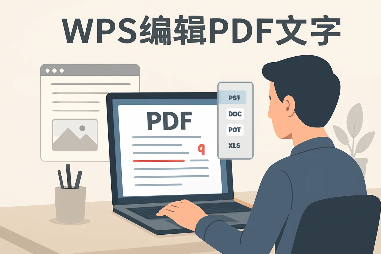 WPS编辑PDF文字