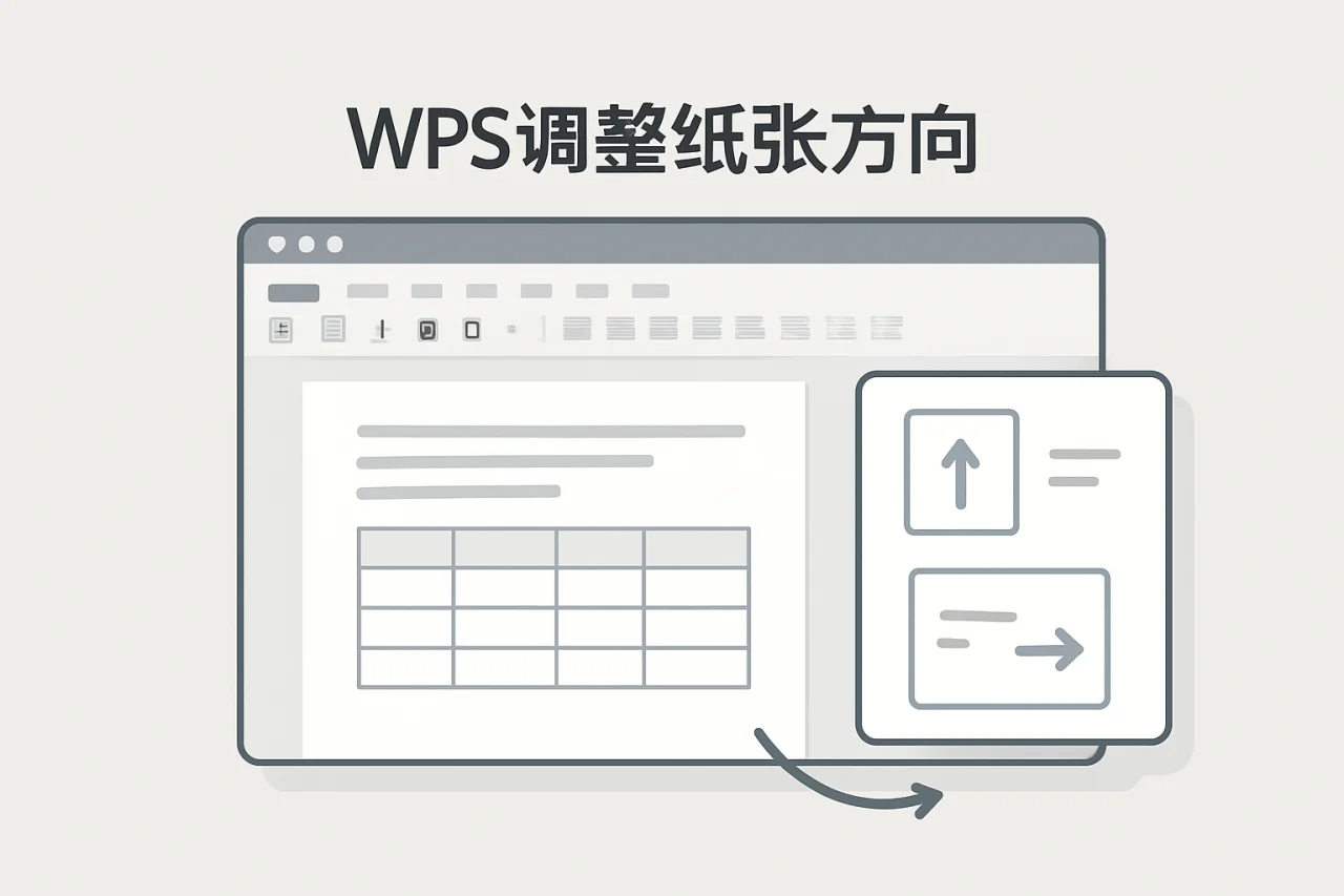 WPS调整纸张方向