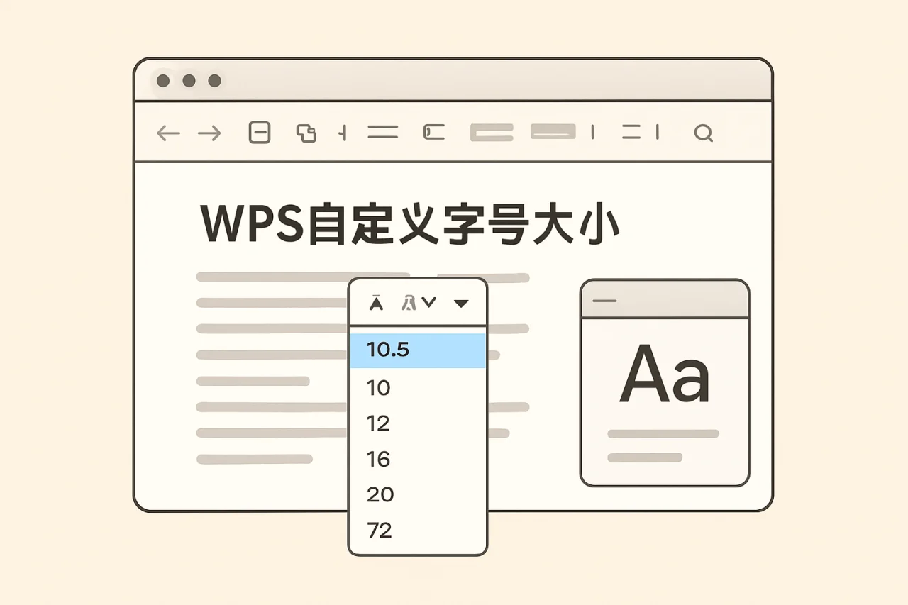 WPS自定义字号大小