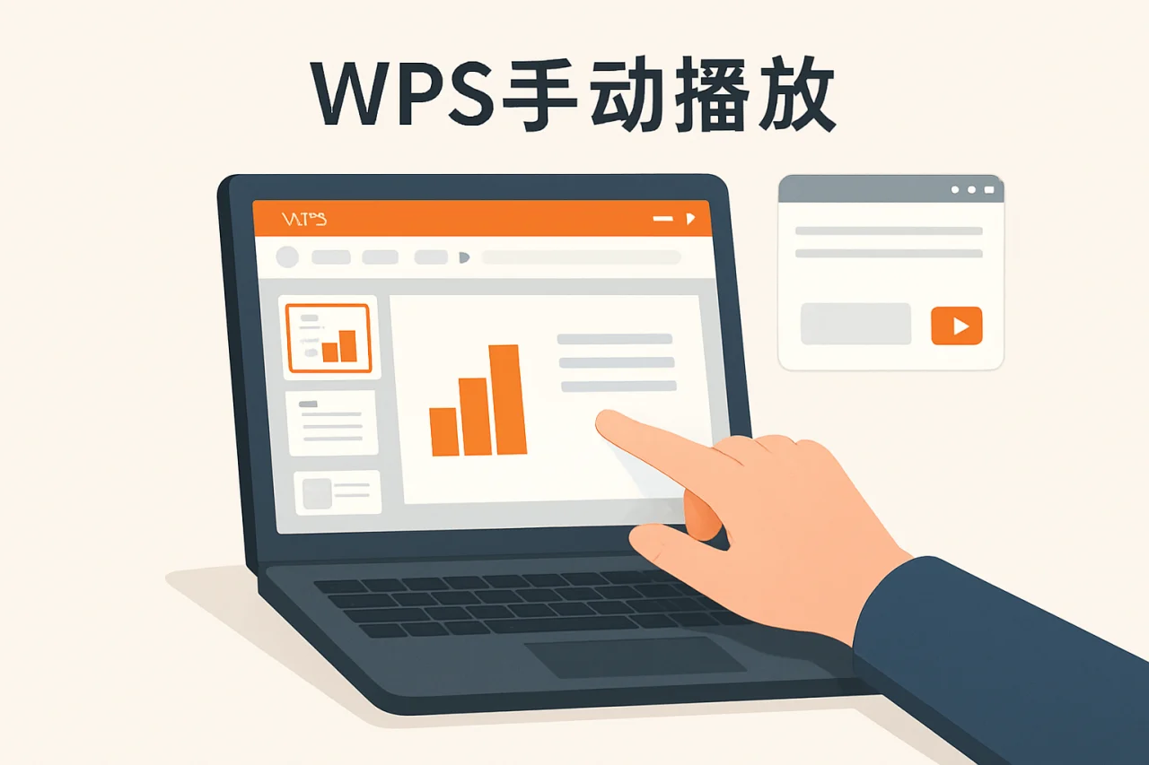 WPS手动播放