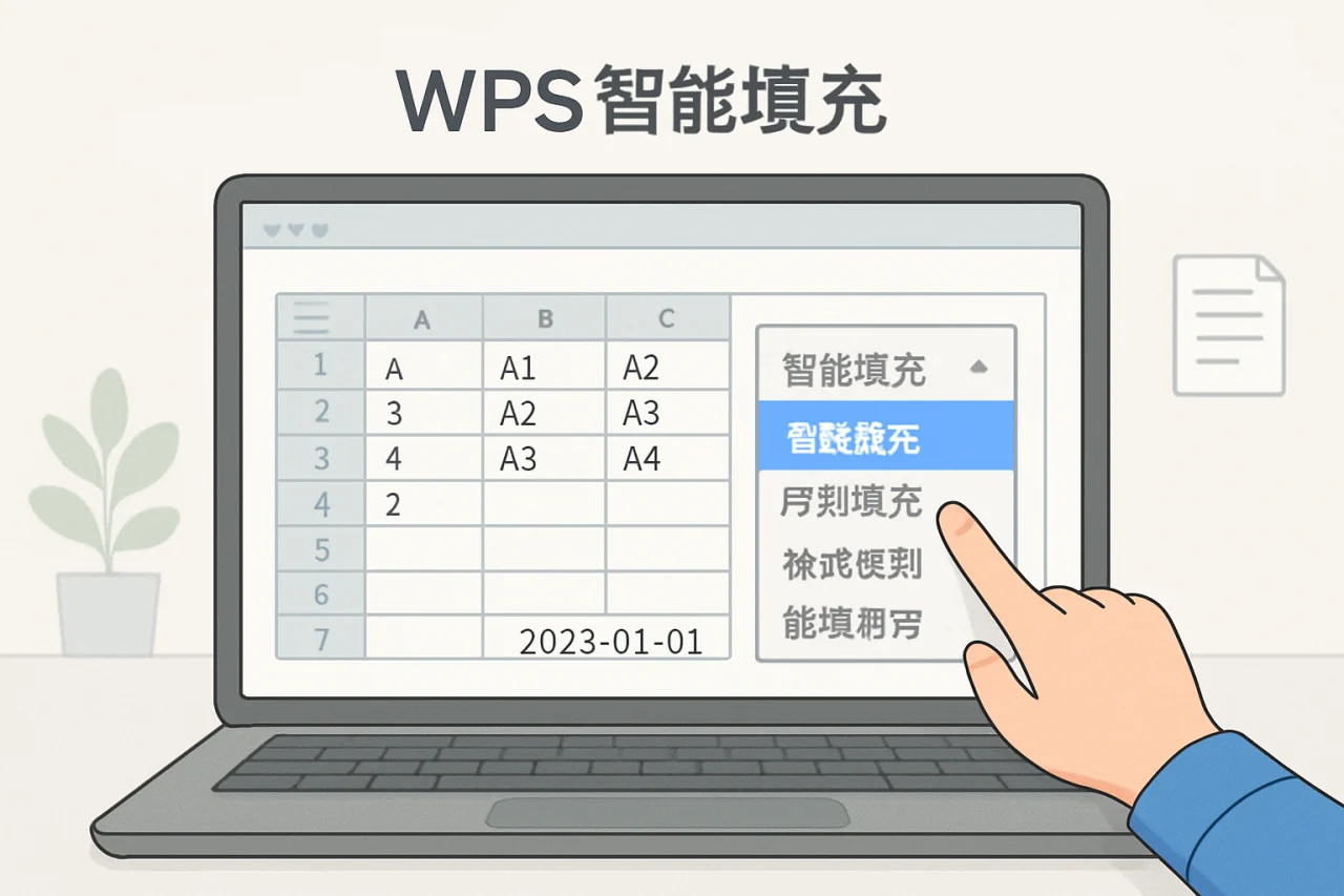 WPS智能填充