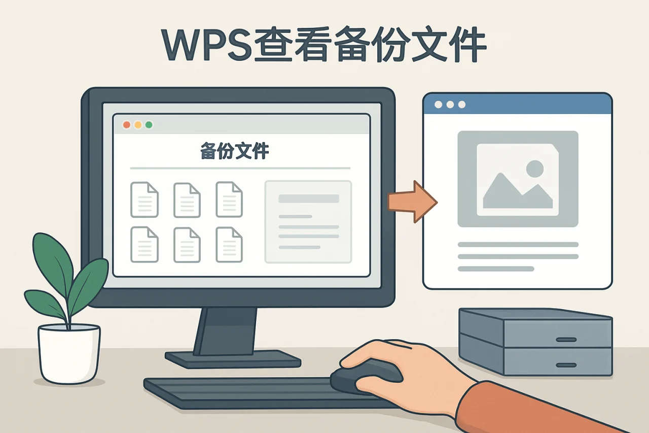 WPS查看备份文件