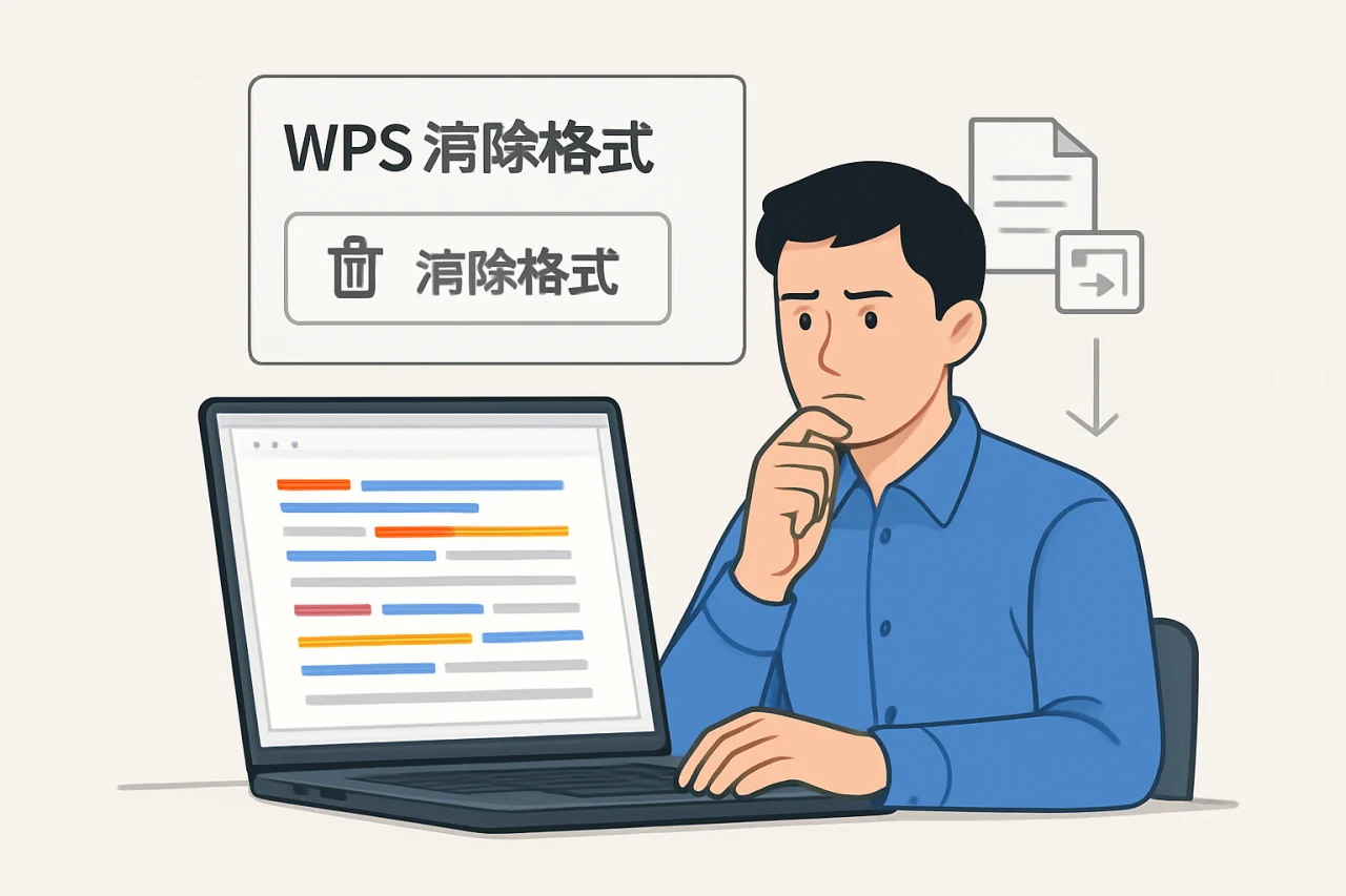 WPS清除格式