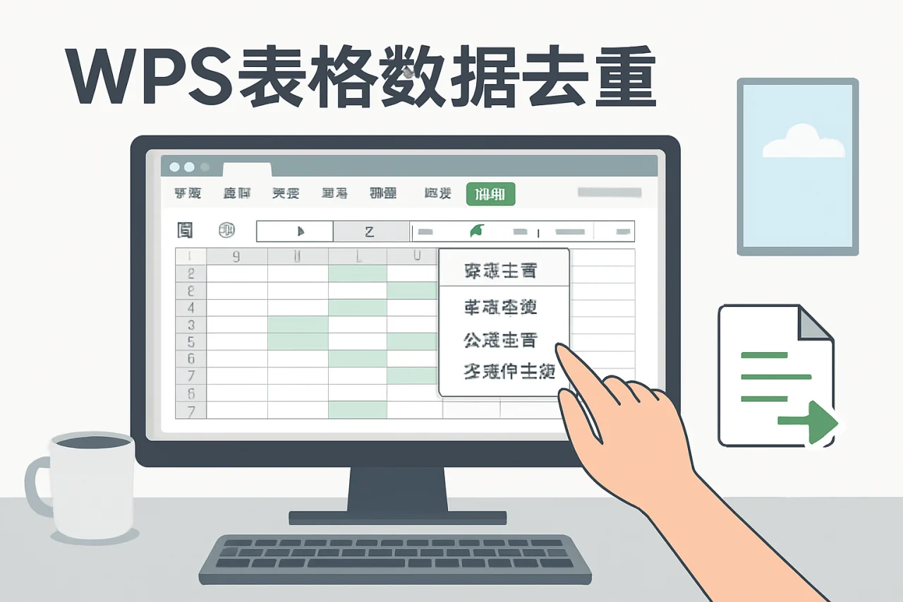 WPS表格数据去重
