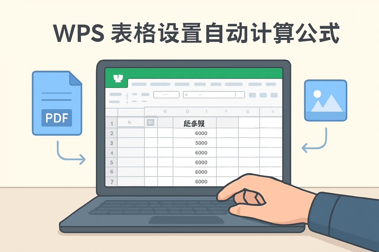 WPS表格设置自动计算公式