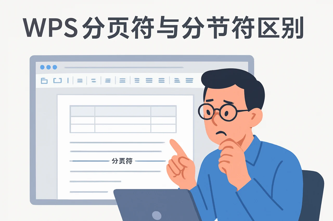 WPS 分页符与分节符区别