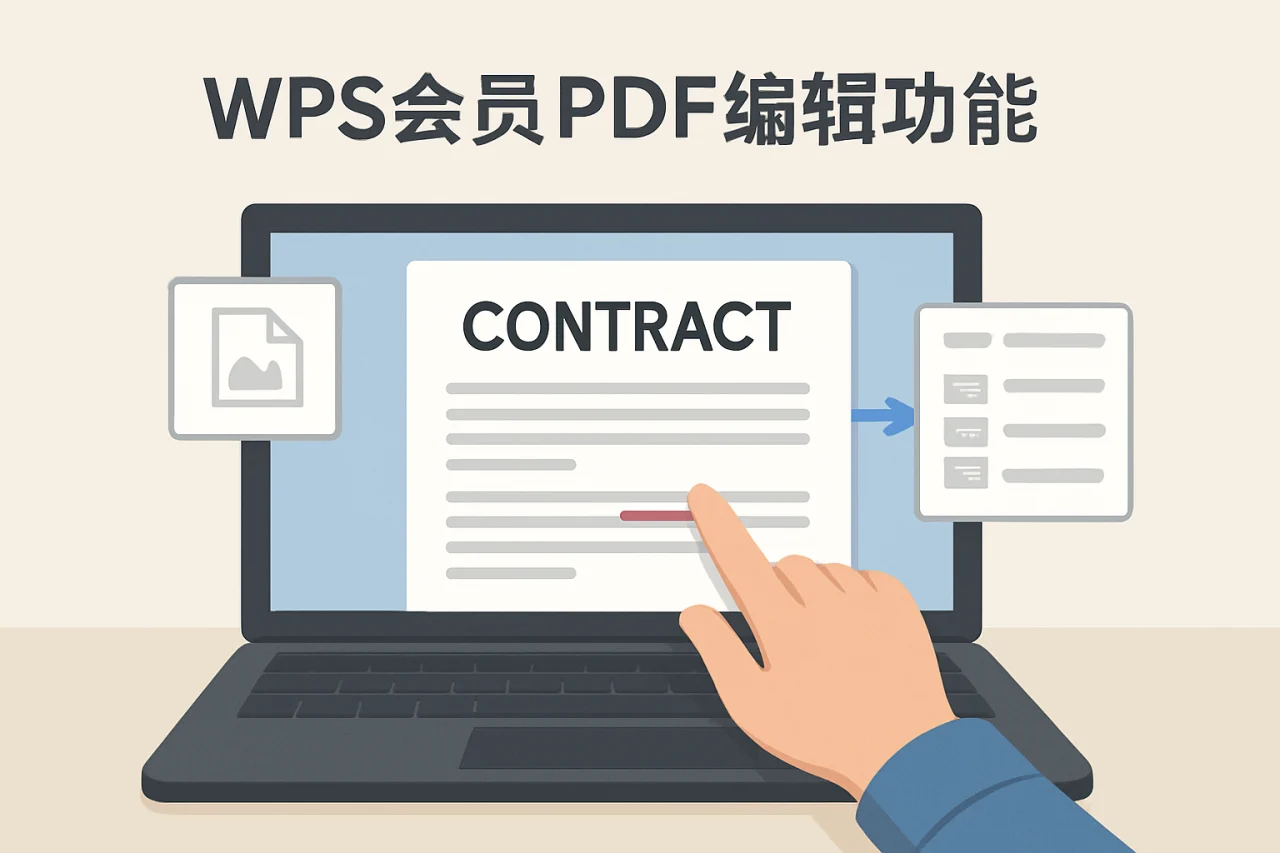 WPS会员PDF编辑功能