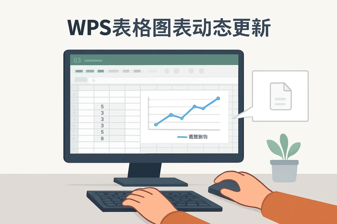 WPS表格图表动态更新