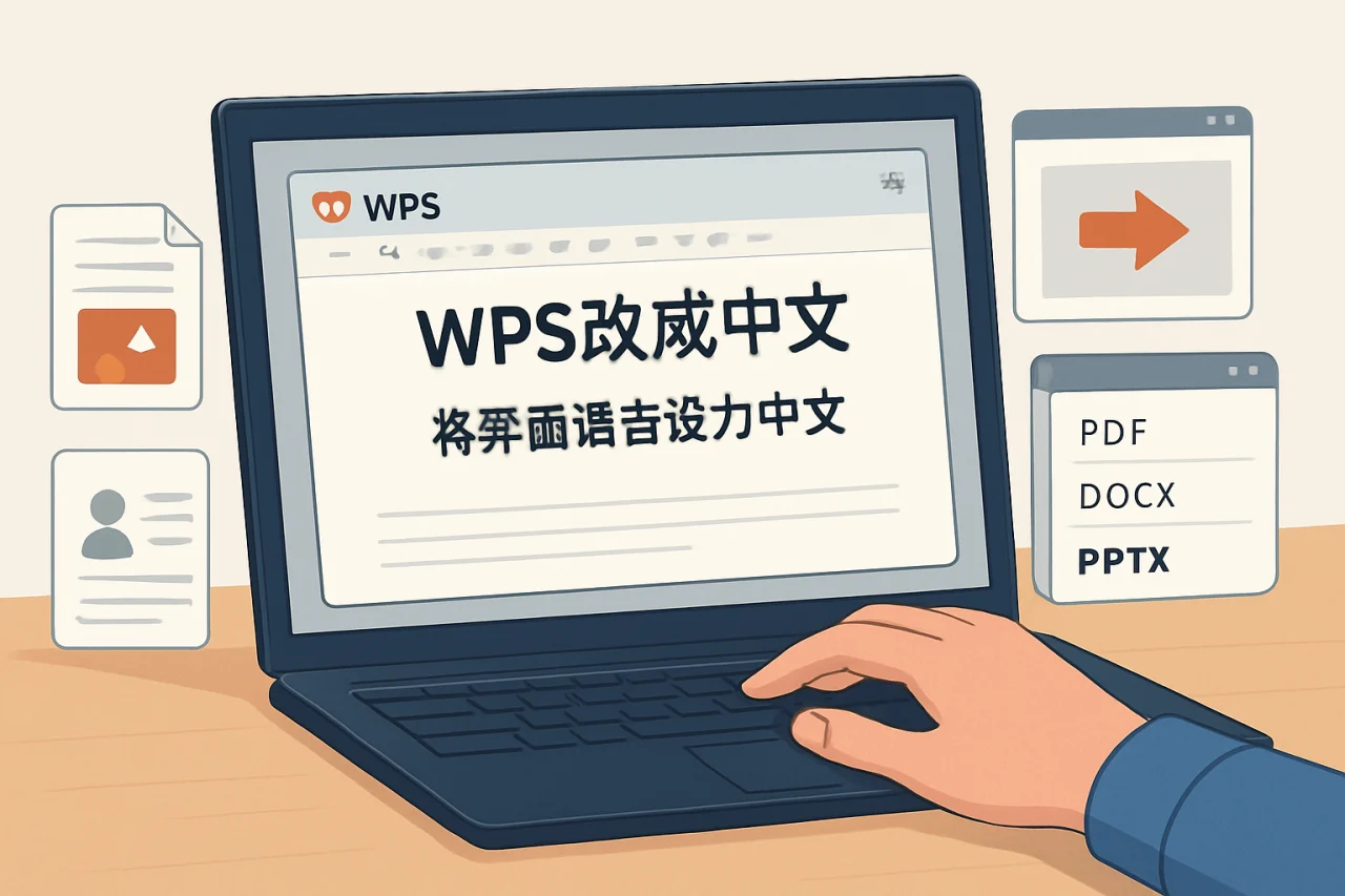 wps改成中文