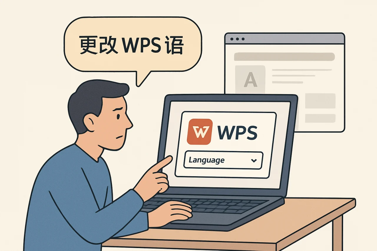更改wps语言