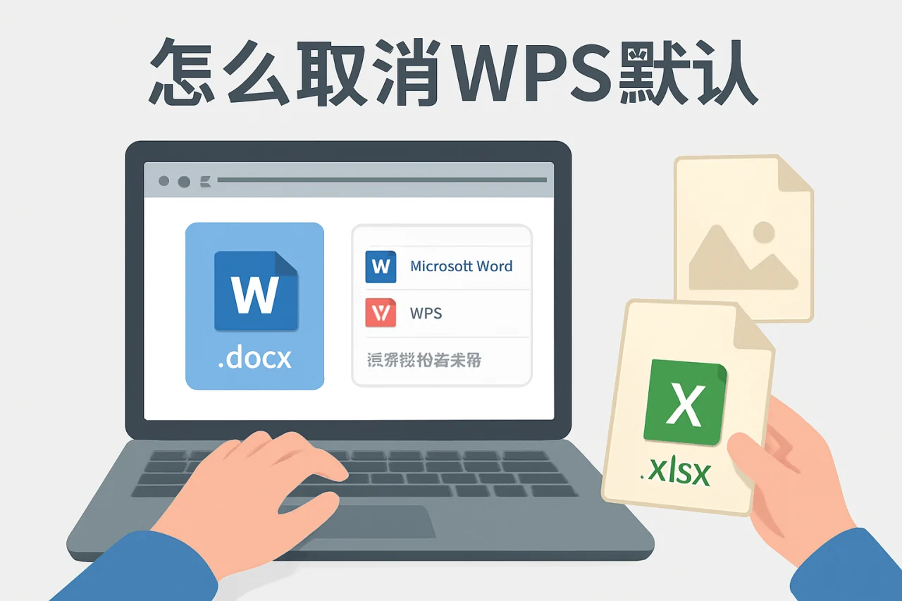 怎么取消wps默认