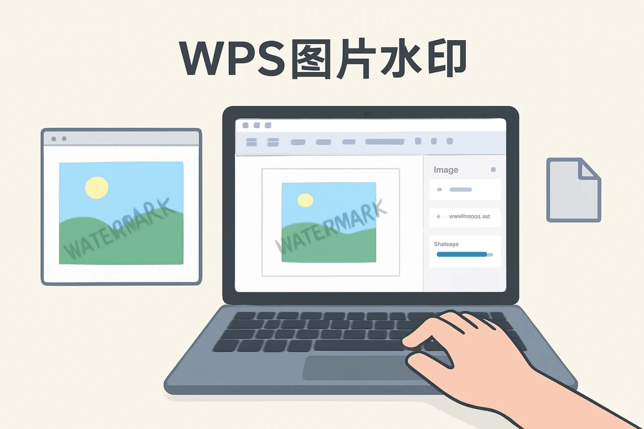 wps图片水印