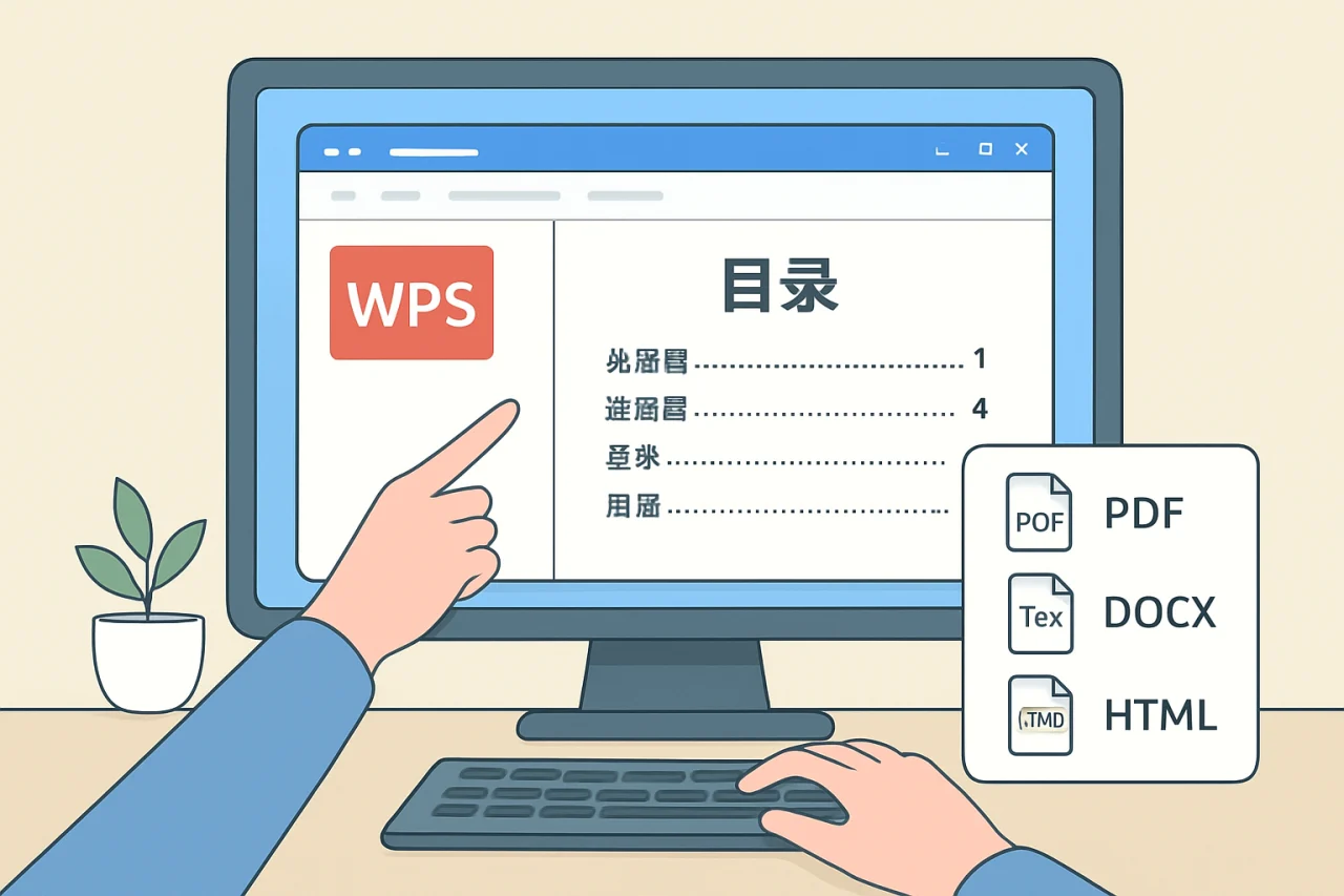 wps生成目录
