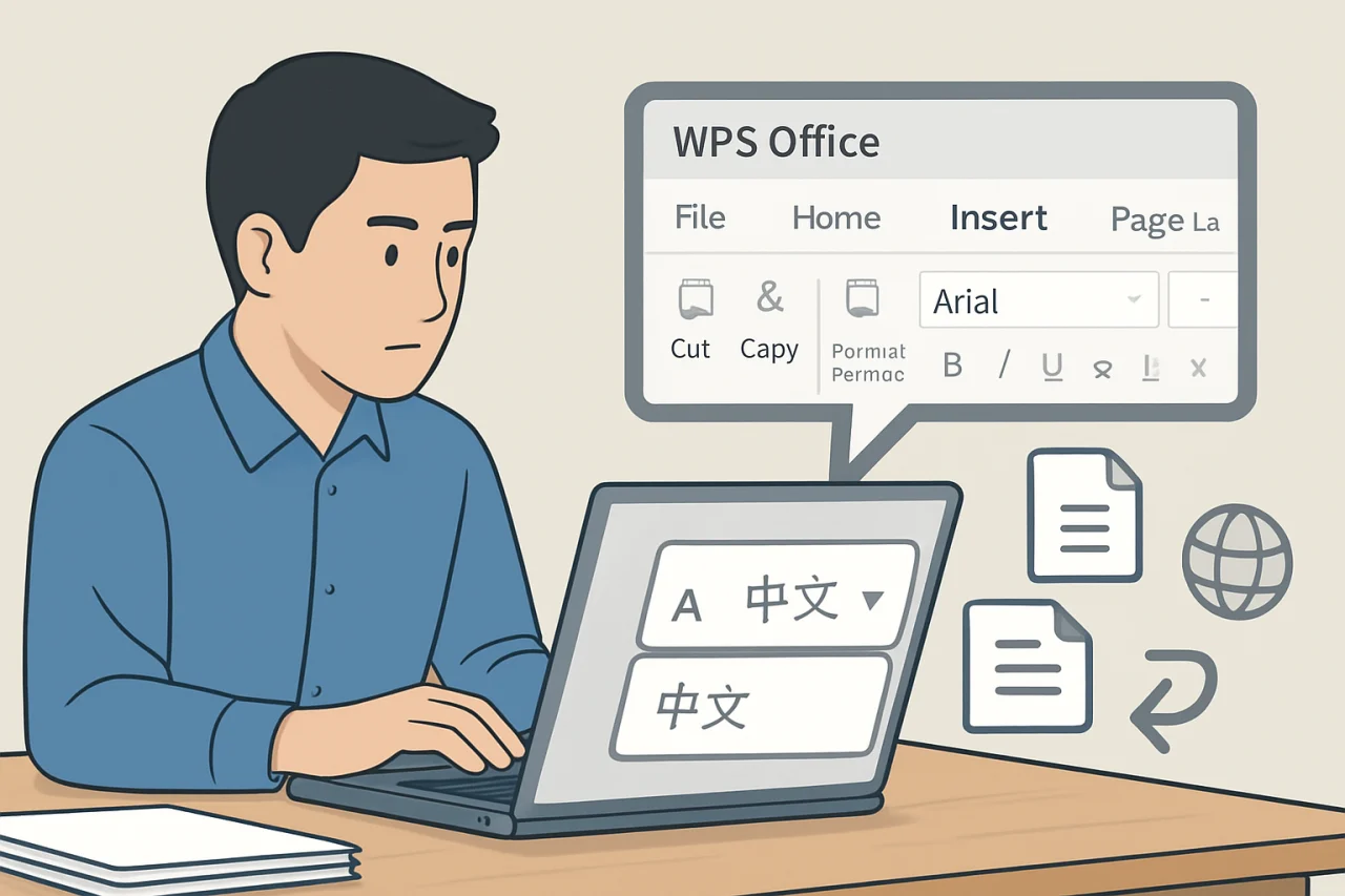 wps更改语言