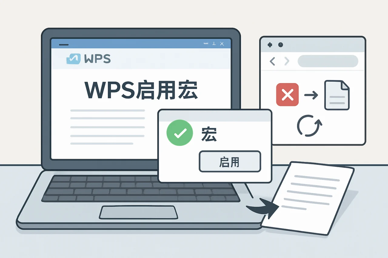 wps启用宏