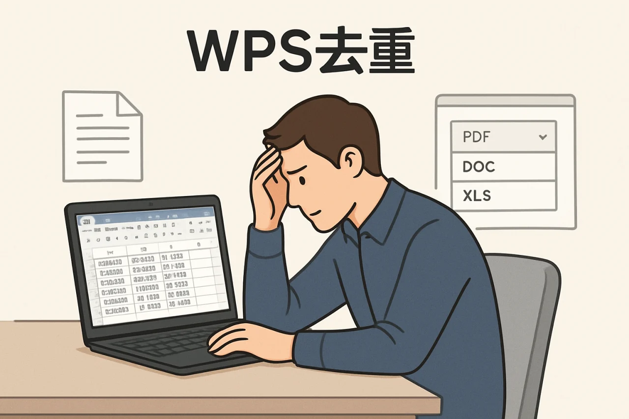 wps去重