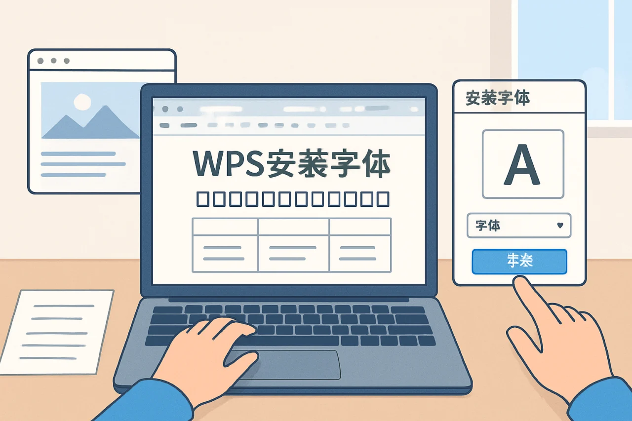 wps安装字体
