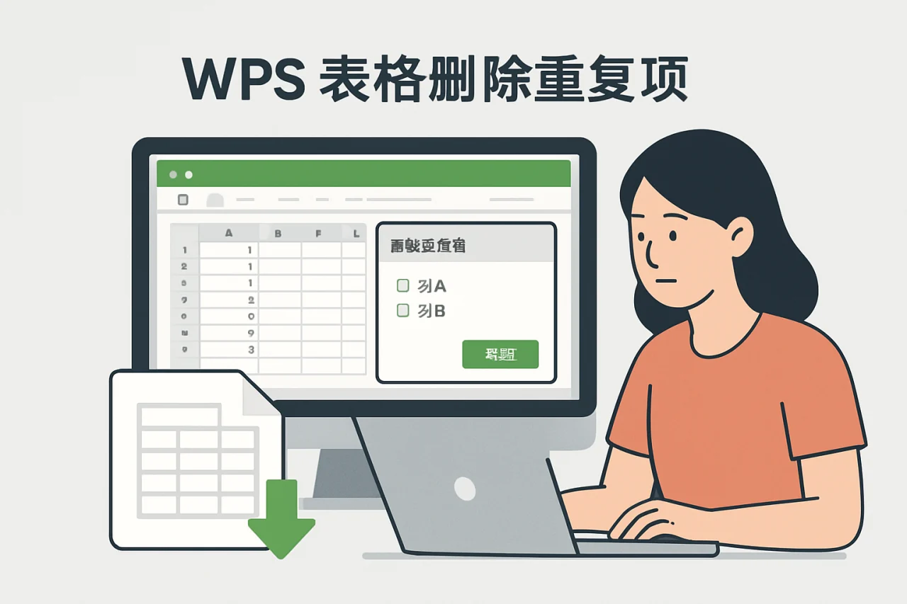 WPS 表格删除重复项