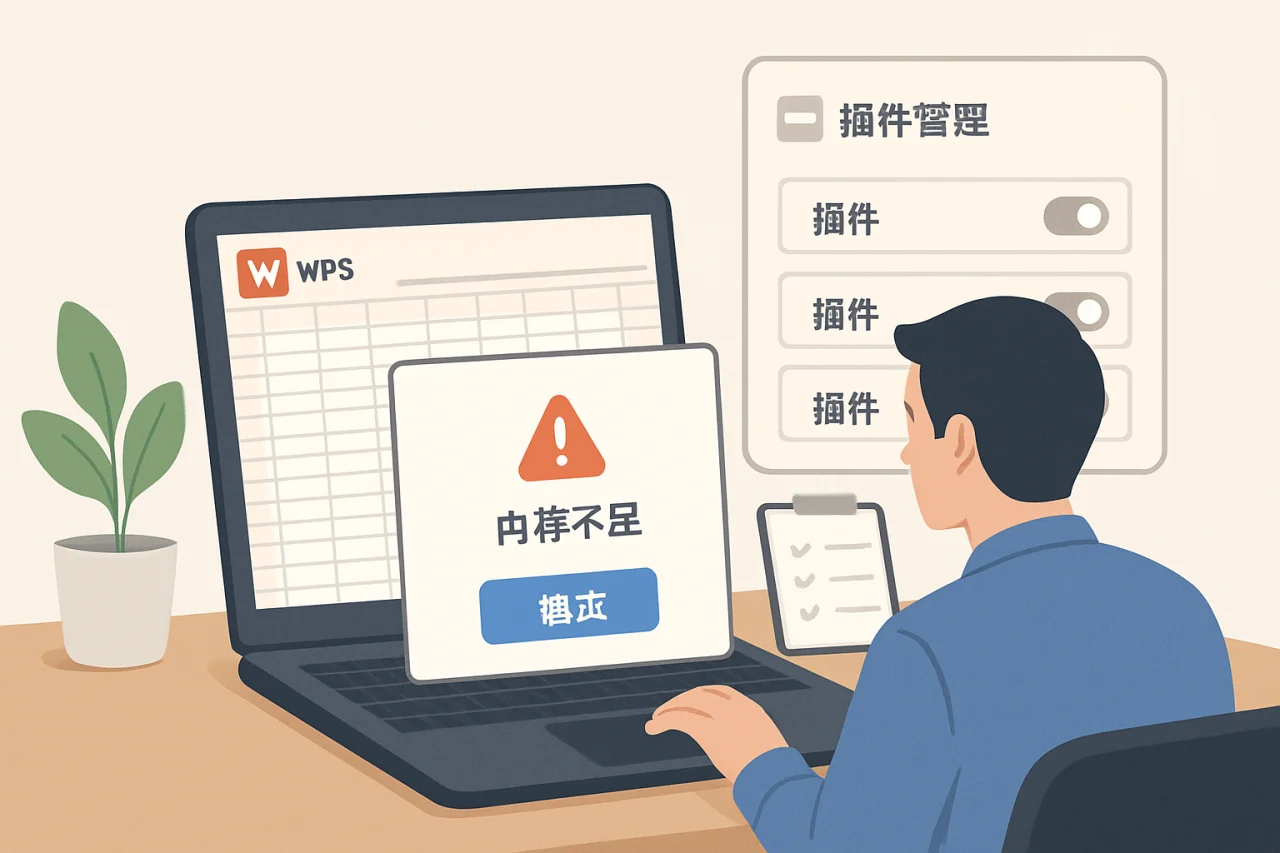 WPS清理缓存与关闭无用插件