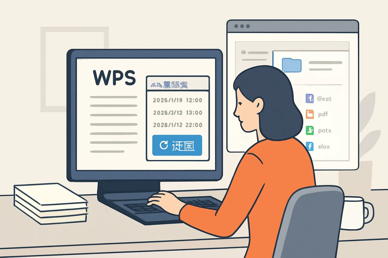 WPS查看历史版本并一键还原全攻略