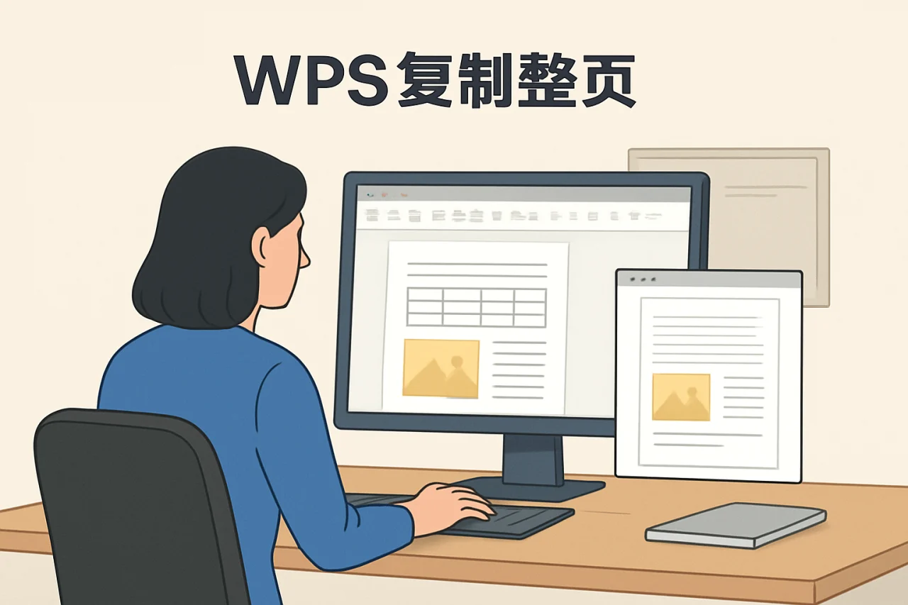 WPS复制整页