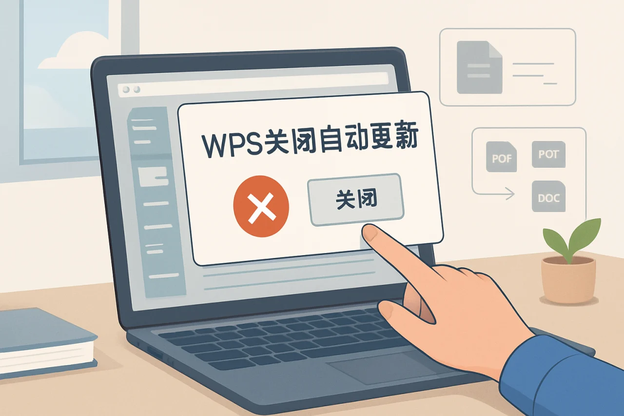 WPS关闭自动更新