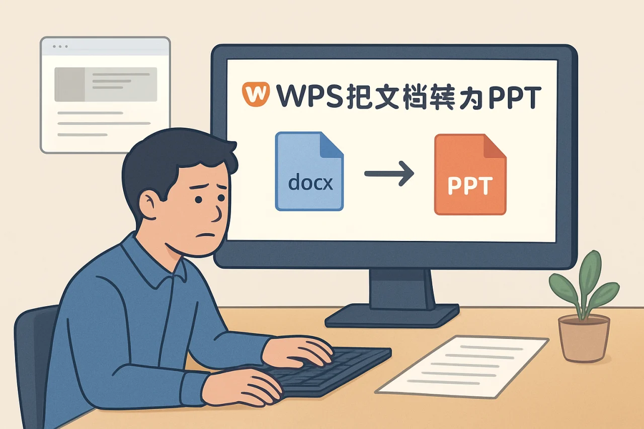 WPS把文档转为PPT