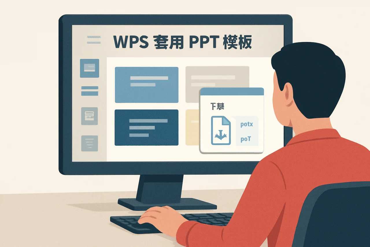 WPS 套用 PPT 模板
