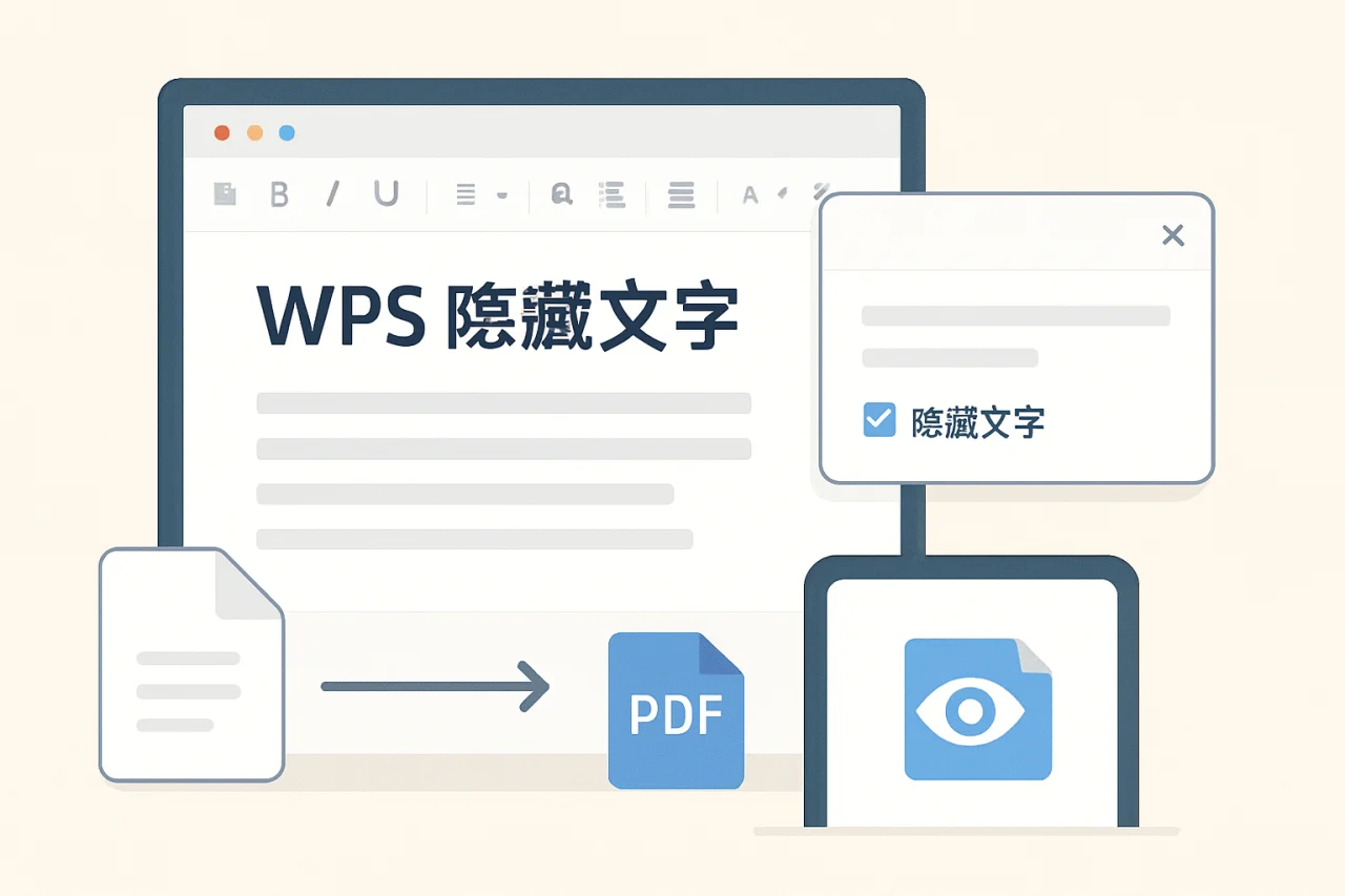 WPS 隐藏文字